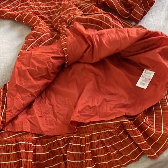 Scotch & Soda Striped Ruffle Wrap Dress . Size M - Picture 12 of 14